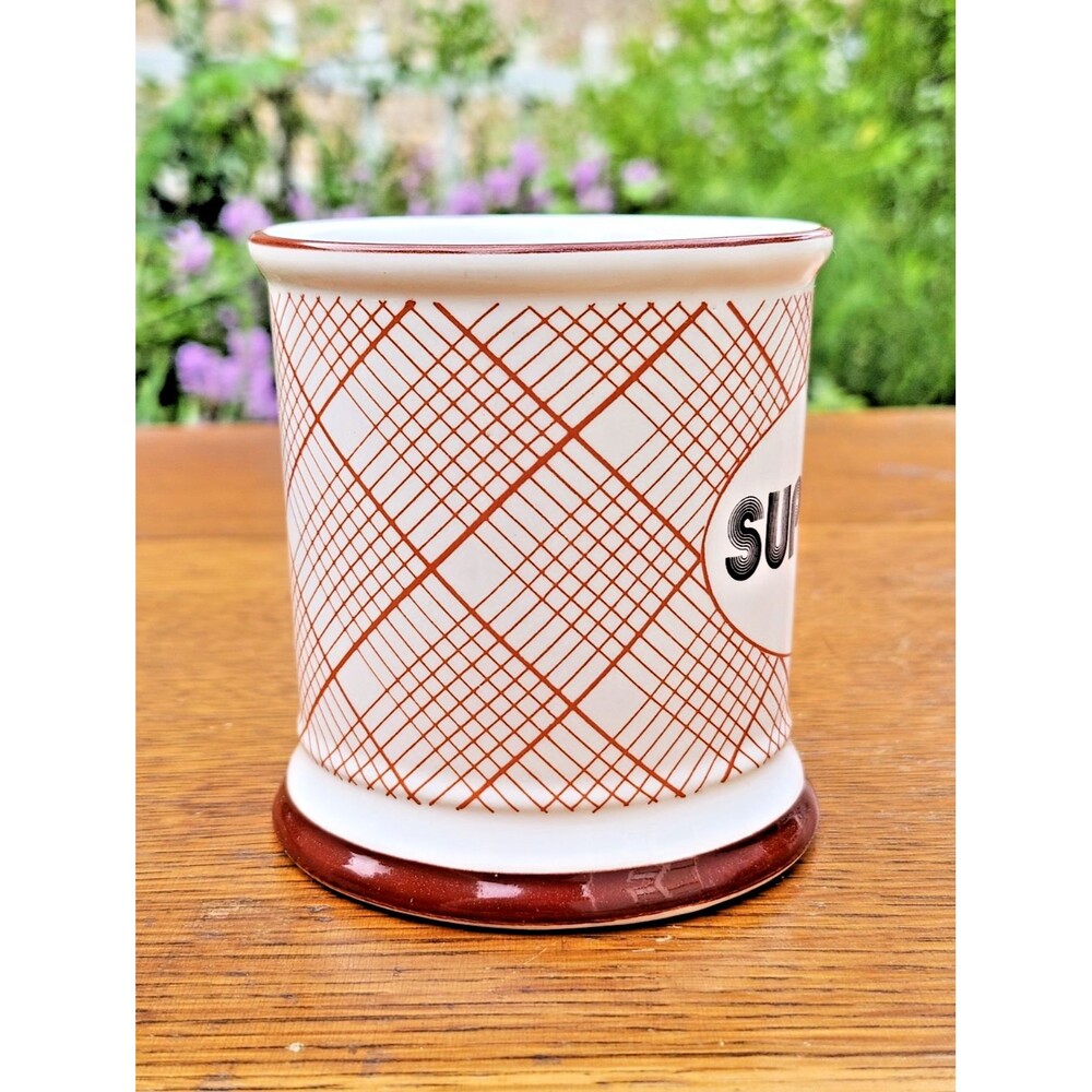 George Good Super Dad Ceramic Coffee Mug White/Brown 10 fl oz Father's Day Plaid - Picture 5 of 7